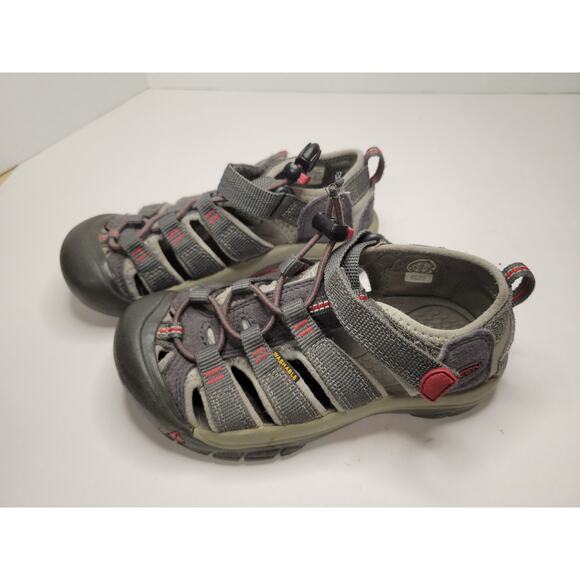 Keen‎ Newport H2 Boys Sandals Gray Red Size 12 - Picture 2 of 6